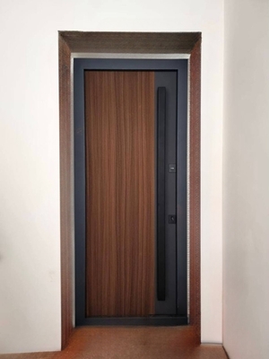 Двухцветная дверь с длинной ручкой Двухцветная дверь с длинной ручкой